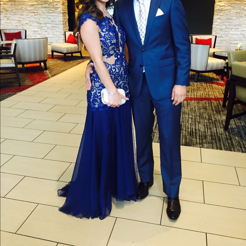 MacDuggal Royal Blue Dress